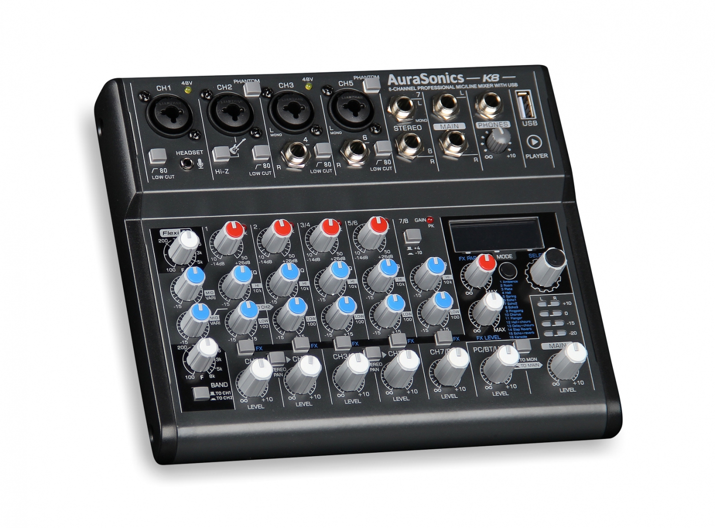 AuraSonics K8 компактный микшерный пульт в Красноармейске