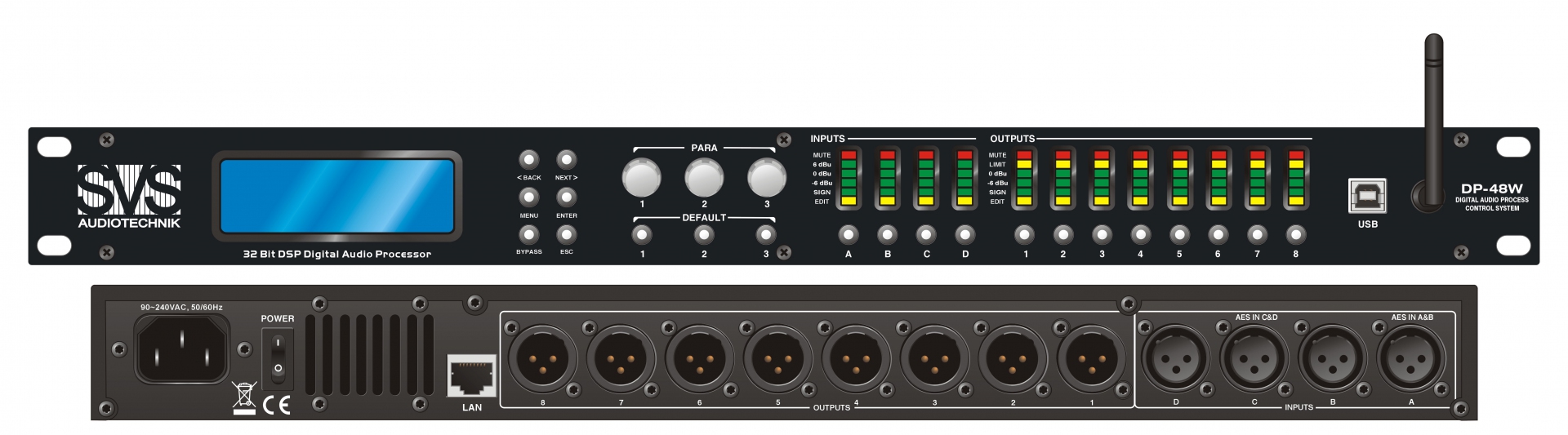 SVS Audiotechnik DP-48W Цифровой процессор: 4 входа 8 выходов в Красноармейске