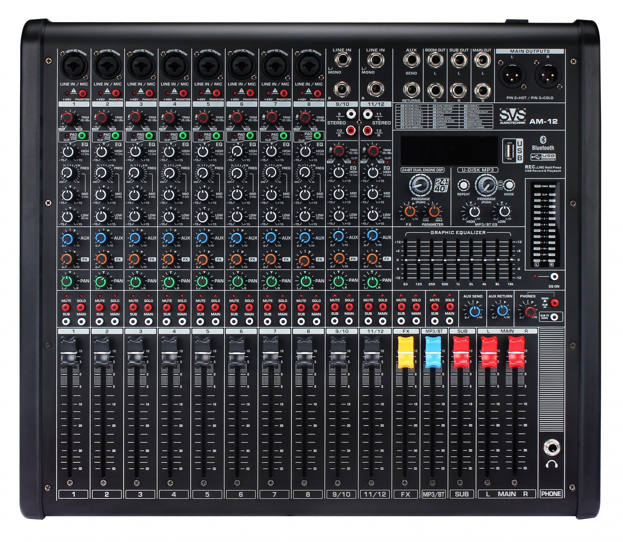 SVS Audiotechnik mixers AM-12 Микшерный пульт аналоговый, 12-канальный в Красноармейске