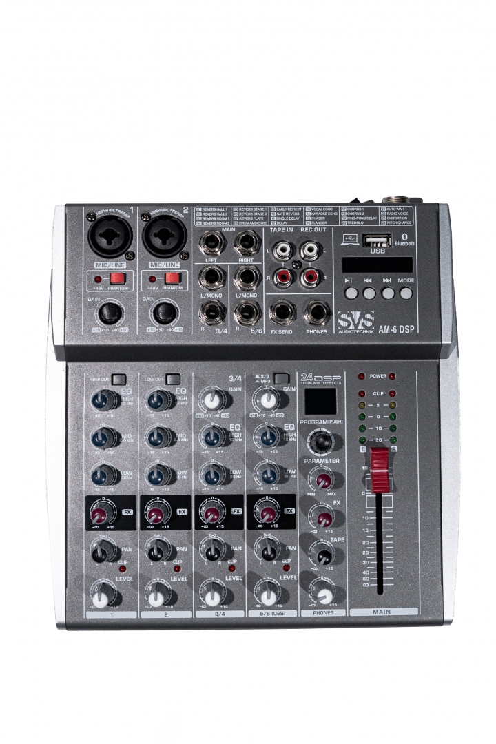 SVS Audiotechnik mixers AM-6 DSP Микшерный пульт аналоговый, 6-канальный SVS Audiotechnik mixers в Красноармейске