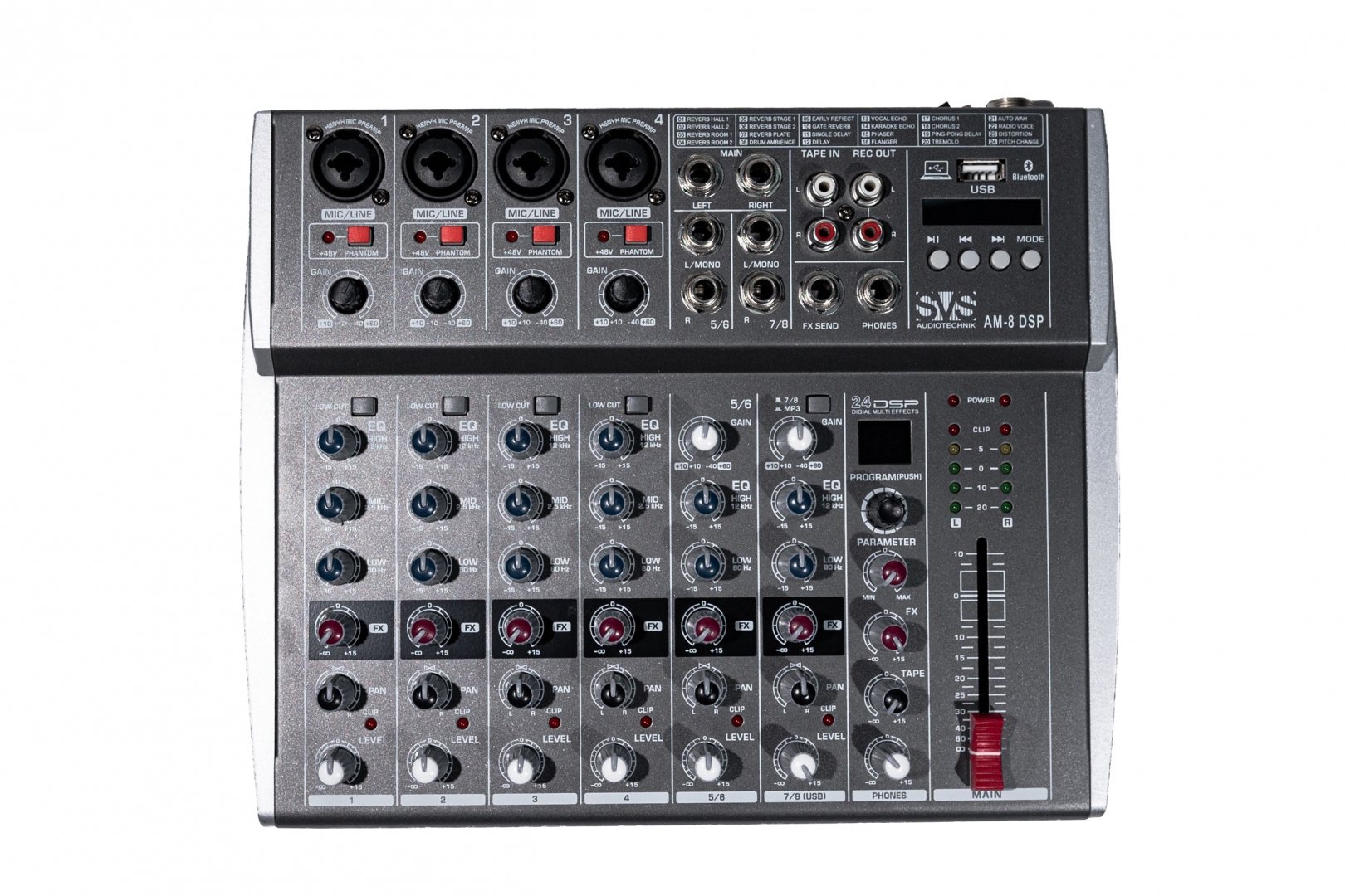 SVS Audiotechnik mixers AM-8 DSP Микшерный пульт аналоговый, 8-канальный в Красноармейске