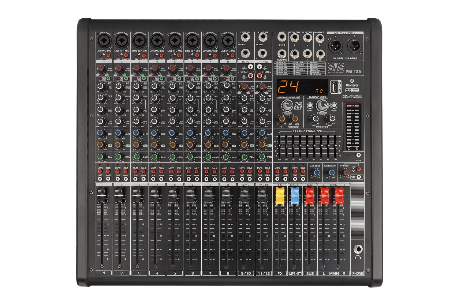 SVS Audiotechnik mixers PM-12A Активный аналоговый микшерный пульт, 12-канальный в Красноармейске